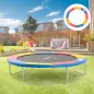 Cubierta de Protección Acolchada Borde de Seguridad para Trampolines Cama Elástica con Diámetro Ø305 cm Multicolor
