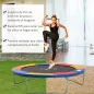 Cubierta de Protección Acolchada Borde de Seguridad para Trampolines Cama Elástica con Diámetro Ø305 cm Multicolor