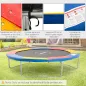 Cubierta de Protección Acolchada Borde de Seguridad para Trampolines Cama Elástica con Diámetro Ø305 cm Multicolor