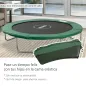 Cubierta de Protección Acolchada Borde de Seguridad para Trampolines Cama Elástica con Diámetro Ø305 cm Verde