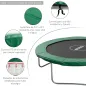 Cubierta de Protección Acolchada Borde de Seguridad para Trampolines Cama Elástica con Diámetro Ø305 cm Verde