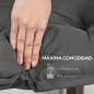 Cojín para Banco de Jardín Acolchado con Cuerdas de Sujeción y Relleno Grueso para Exterior e Interior 100x40x10 cm Gris