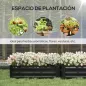 Juego de 2 Jardineras Exterior Grandes de Acero Galvanizado Huertos Urbanos para Terraza Jardín 100x50x30 cm Negro Juego de 2 Jardineras Exterior Grandes de Acero Galvanizado Huertos Urbanos para Terraza Jardín 100x50x30 cm Negro