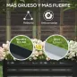 Juego de 2 Jardineras Exterior Grandes de Acero Galvanizado Huertos Urbanos para Terraza Jardín 100x50x30 cm Negro