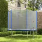 Red de Trampolín Redondo Ø244 cm para Exterior con Anti-UV y Puerta con Cremallera para 6 Postes Rectos Azul Red de Trampolín Redondo Ø244 cm para Exterior con Anti-UV y Puerta con Cremallera para 6 Postes Rectos Azul