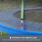 Red de Trampolín Redondo Ø244 cm para Exterior con Anti-UV y Puerta con Cremallera para 6 Postes Rectos Azul