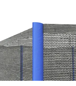 Red de Trampolín Redondo Ø244 cm para Exterior con Anti-UV y Puerta con Cremallera para 6 Postes Rectos Azul