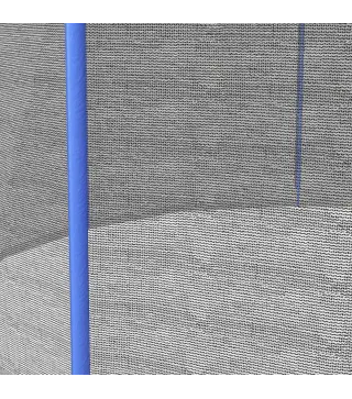 Red de Trampolín Redondo Ø244 cm para Exterior con Anti-UV y Puerta con Cremallera para 6 Postes Rectos Azul