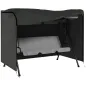 Funda para Balancín de Jardín con Cremallera Cubierta para Muebles de Exterior 205x124x164 cm Gris Oscuro