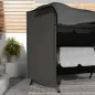 Funda para Balancín de Jardín con Cremallera Cubierta para Muebles de Exterior 205x124x164 cm Gris Oscuro
