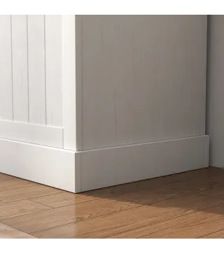 Perchero Zapatero con Banco de Almacenamiento 4 Ganchos Estilo Moderno 71,5x39,5x170 cm Blanco