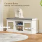 Banco Zapatero con Puertas Frentes de Ratán Estantes Ajustables y Abiertos para Entrada Dormitorio 105x35x47 cm Blanco