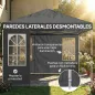 Carpa Plegable 3x3 m Pop-up con UPF50+ 4 Laterales Desmontables Altura Ajustable y Bolsa de Transporte Gris Oscuro