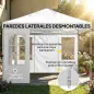 Carpa Plegable 3x3 m Pop-up con UPF50+ 4 Laterales Desmontables Altura Ajustable y Bolsa de Transporte Blanco