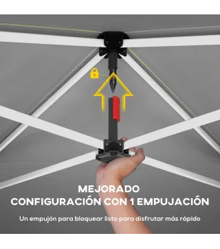 Carpa Plegable 3x3 m Pop-up con UPF50+ 4 Laterales Desmontables Altura Ajustable y Bolsa de Transporte Verde