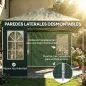 Carpa Plegable 3x3 m Pop-up con UPF50+ 4 Laterales Desmontables Altura Ajustable y Bolsa de Transporte Verde