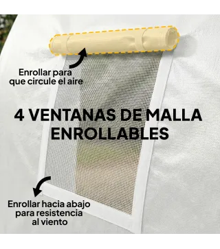 Garaje Exterior para Coche 3x6 m Impermeable con Tejido PE Resistente Marco de Metal Galvanizado UPF 30+ Blanco