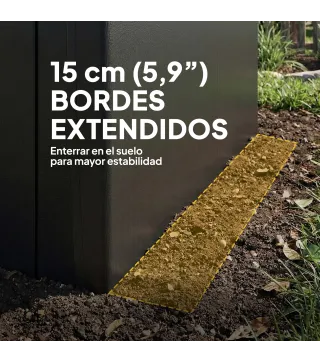 Garaje Exterior para Coche 3x6 m Impermeable con Tejido PE Resistente Marco de Metal Galvanizado UPF 30+ Gris Oscuro