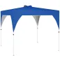 Carpa Plegable Pop-up 3x3 m con Bloqueo Central Altura Ajustable Bolsa Transporte con Ruedas y Sacos de Arena Azul
