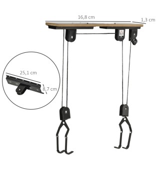 Elevador para Bicicleta al Techo
