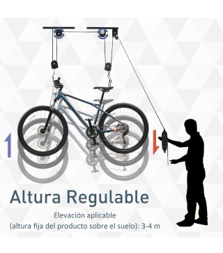 Elevador para Bicicleta al Techo