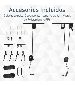 Elevador para Bicicleta al Techo