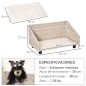 Sofá Cama de Mimbre para Mascotas Sofá Cama de Mimbre para Mascotas