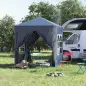 Cenador de Jardín 2x2m con 4 Paredes Laterales Tela Oxford 2 Puertas 2 Ventanas y Bolsa de Transporte Impermeable Azul Cenador de Jardín 2x2m con 4 Paredes Laterales Tela Oxford 2 Puertas 2 Ventanas y Bolsa de Transporte Impermeable Azul