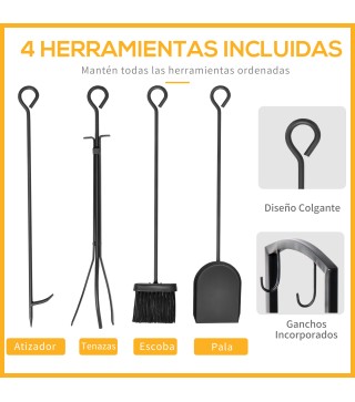 Estante para Leña de Chimenea