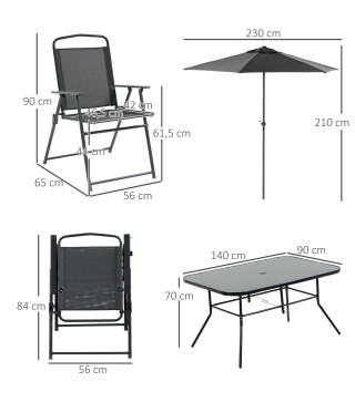Conjunto de Muebles para Jardín