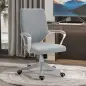 Silla de Oficina Giratoria Silla de Escritorio Basculante con Reposabrazos y Altura Ajustable para Dormitorio Salón Carga 120 kg