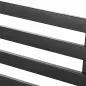 Banco de Exterior de Metal de 2 Plazas con Reposabrazos Carga 240 kg para Patio Terraza 127x58x82 cm Negro Banco de Exterior de Metal de 2 Plazas con Reposabrazos Carga 240 kg para Patio Terraza 127x58x82 cm Negro