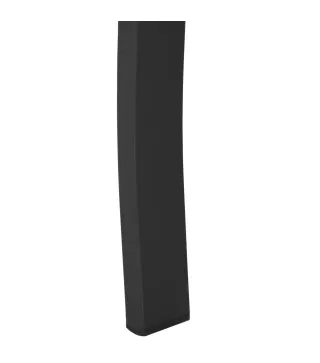 Banco de Exterior de Metal de 2 Plazas con Reposabrazos Carga 240 kg para Patio Terraza 127x58x82 cm Negro