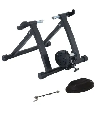Rodillo de Bicicleta Entrenamiento Plegable con Resistencia Magnética para Ruedas de 26-28 Pulgadas Soporte Entrenador Bici para