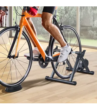 Rodillo de Bicicleta Entrenamiento Plegable con Resistencia Magnética para Ruedas de 26-28 Pulgadas Soporte Entrenador Bici para