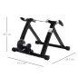 Rodillo de Bicicleta Entrenamiento Plegable con Resistencia Magnética para Ruedas de 26-28 Pulgadas Soporte Entrenador Bici para