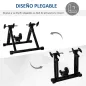 Rodillo de Bicicleta Entrenamiento Plegable con Resistencia Magnética para Ruedas de 26-28 Pulgadas Soporte Entrenador Bici para