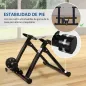 Rodillo de Bicicleta Entrenamiento Plegable con Resistencia Magnética para Ruedas de 26-28 Pulgadas Soporte Entrenador Bici para