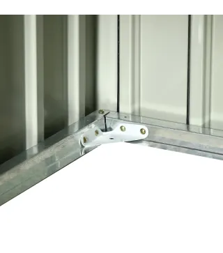 Garaje para Robot Cortacésped de Acero Galvanizado con Techo Dos Aguas para Jardín Exterior 87x103x66 cm Gris Oscuro