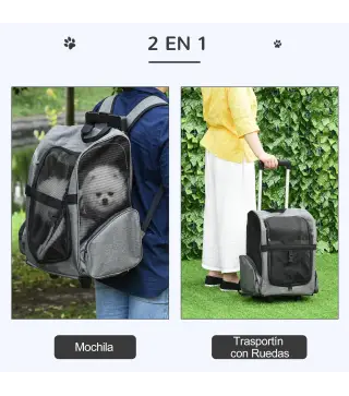 Transportín Carrito para Mascotas