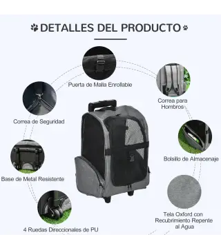 Transportín Carrito para Mascotas
