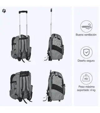 Transportín Carrito para Mascotas