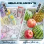 Carrito Nevera de 76L con Ruedas Estante Abrebotellas Recogetapas Drenaje y 2 Asas para Patio Fiesta 92x39x81 cm Plata