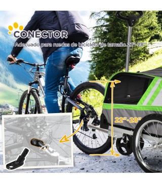 Remolque de Bicicleta para Perros