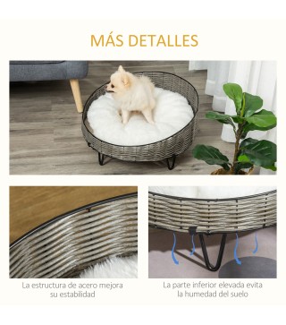 Cama para Perros de Mimbre