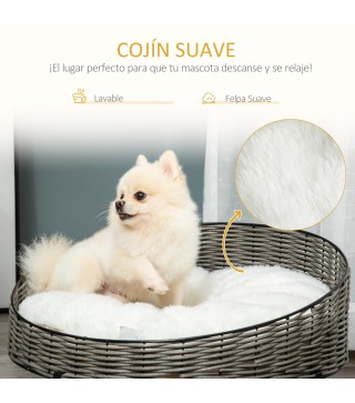 Cama para Perros de Mimbre
