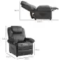 Sillón Relax Reclinable Manual Sillón Relax de Terciopelo con Reposabrazos Reposapiés Acolchado Grueso Negro Sillón Relax Reclinable Manual Sillón Relax de Terciopelo con Reposabrazos Reposapiés Acolchado Grueso Negro
