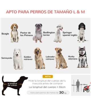 Remolque de Bicicleta para Perros