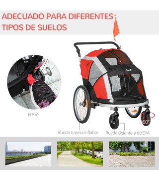 Remolque de Bicicleta para Perros