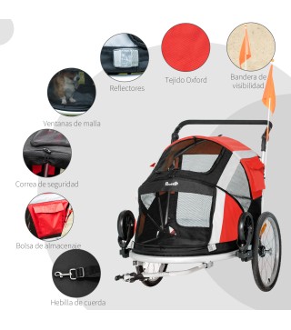 Remolque de Bicicleta para Perros